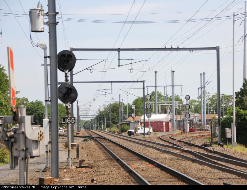 Looking south.